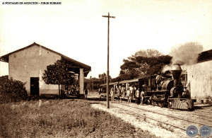 El tranvía llegando desde San Lorenzo del Campo Grande, Zavala Cué, Villa Morra y presto para continuar hasta el centro de Asunción. (Imagen tomada de portal guarani.com, foto de Jorge Rubiani).