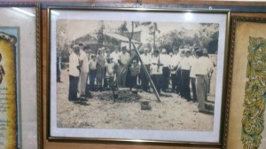 Colocación de la piedra fundamental de la escuela Sargento Cándido Silva.