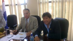 Dr Ramón Gill Navarro e Ignacio Brítez presidente y vicepresidente de la Junta Municipal para el 2014 respectivamente.