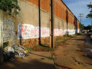 Uno de los montículos de basuras que son arrojadas por carriteros  